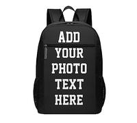Oudrspo Custom Laptop For Women Men, Personalized Backpacks With Text Image, Customized Travel Bookbags anime cartoon Custom Casual Travel Backpack