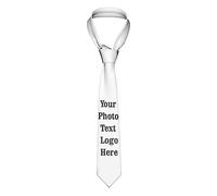 Oudrspo Custom Photo Tie for Men, Personalized Photo Necktie, Business Tie, Man Custom Print Ties Gifts for Dad, Husband, Boyfriend, Men, Friends Novelty Necktie For Father'S Day