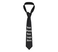 Oudrspo Custom Photo Tie for Men, Personalized Photo Necktie, Business Tie, Man Custom Print Ties Gifts for Dad, Husband, Boyfriend, Men, Friends Novelty Necktie For Father'S Day