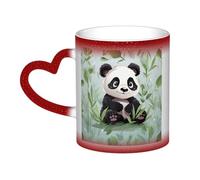 Oudrspo Cute Animals Coffee Mug with Handle 12 Oz, Heat Sensitive Color Changing Mug in The Sky Ceramic Tea Cup, Magic Funny Art Mugs, Porcelain Cup Birthday Gift for Women Men Black