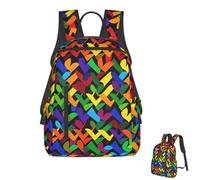 Oudrspo Cute Backpack For Women Men Lightweight Waterproof Laptop Backpack Travel Shoulder Bag Gay Pride Rainbow Casual Daypack