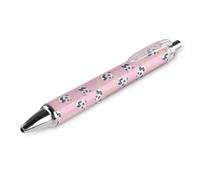 Oudrspo Cute Panda Black Pens Ballpoint Pen Ball Point Pen Smooth Writing Gel Pens Retractable 0.5 Fine Point for School Office Cute Panda Pattern 2 PCS