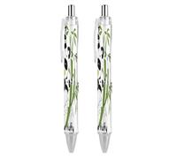 Oudrspo Cute Panda Black Pens Ballpoint Pen Ball Point Pen Smooth Writing Gel Pens Retractable 0.5 Fine Point for School Office Cute Panda Pattern 1 PCS
