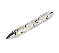 Oudrspo Cute Panda Black Pens Ballpoint Pen Ball Point Pen Smooth Writing Gel Pens Retractable 0.5 Fine Point for School Office Cute Panda Pattern 1 PCS