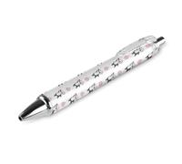 Oudrspo Cute Panda Black Pens Ballpoint Pen Ball Point Pen Smooth Writing Gel Pens Retractable 0.5 Fine Point for School Office Cute Panda Pattern 2 PCS