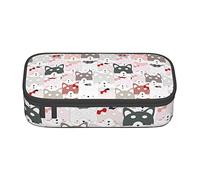 Oudrspo Cute Siberian Husky Puppy Dog Special Pencil case for Girls Boys, Big Capacity Pencil case Large Pencil Pouch, Students Stationery Pen Bag Pencil Bags with Zipper for School Office Work
