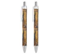 Oudrspo Egyptian God of Death And Justice Retractable Ballpoint Pens Black Gel Ink Pen Smooth Writing for Office Home Work