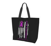 Oudrspo End & Stop Domestic Violence Tote Bag Ladies Cute Shopping Bag Large Capacity Shoulder Bag Work Fit Fashion Handbag Organizer