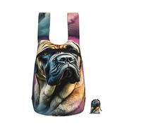Oudrspo English Mastiff Dog Foldable Storage Backpack 17 Inch | Foldable Travel Hiking Backpack Reusable Packable Camping Daypack for Men Women