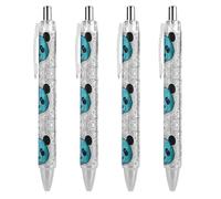 Oudrspo Ethnic Panda Black Pens Ballpoint Pen Ball Point Pen Smooth Writing Gel Pens Retractable 0.5 Fine Point for School Office Ethnic Panda Pattern 1 PCS
