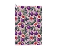 Oudrspo Fig Themed Watercolor Fun Pattern Multi-Functional Golf Towel | Absorbent Quick Drying 16x24in