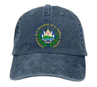 Oudrspo Flag of El Salvador Adult Baseball Cap Unisex Adjustable Cowboy Hat Men Woman's Trucker Hat Navy Blue