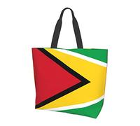 Oudrspo Flag of Guyana Tote Bag For Women,Womens Tote Bags,Waterproof Tote Purse for Teacher,Gym,Work,School with interior Pocket