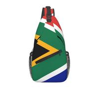 Oudrspo Flag South African Cameroon Flag Sling Bag for Men Women Adjustable Shoulder Sling Backpack Lightweight Chest Crossbody Bags for Travel Hiking Daypack Fanny Pack