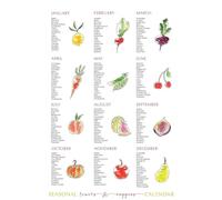 Oudrspo Fruit and Vegetable Knowledge Poster Kitchen Decor Metal Plaque Dining Room Coffee Bar Home Wall Art Decor Metal Sign Iron Painting 12x16 Inches
