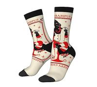Oudrspo Funny Novelty Socks - Merry Krampus Unisex Funky Casual Dress Socks