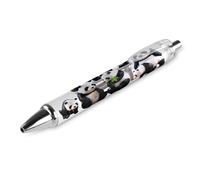 Oudrspo Funny Panda Black Pens Ballpoint Pen Ball Point Pen Smooth Writing Gel Pens Retractable 0.5 Fine Point for School Office Funny Panda Pattern 1 PCS