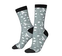 Oudrspo Funny Socks Novelty Socks curling sport shoes broom stone athlete Unisex Funky Socks Casual Dress Socks