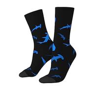 Oudrspo Funny Socks Novelty Socks hammerhead sharks Unisex Funky Socks Casual Dress Socks