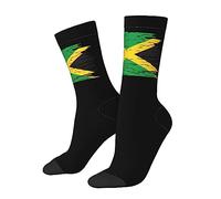 Oudrspo Funny Socks Novelty Socks Jamaican flag Unisex Funky Socks Casual Dress Socks