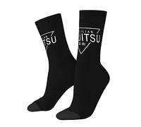 Oudrspo Funny Socks Novelty Socks Jiu Jitsu triangle Unisex Funky Socks Casual Dress Socks