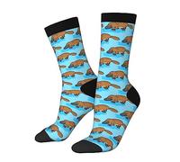 Oudrspo Funny Socks Novelty Socks platypus Unisex Funky Socks Casual Dress Socks