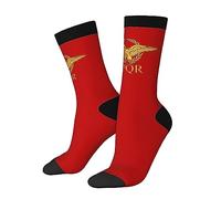 Oudrspo Funny Socks Novelty Socks Roman Empire Senate SPQR flag Unisex Funky Socks Casual Dress Socks
