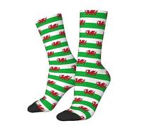 Oudrspo Funny Socks Novelty Socks Welsh Dragon Unisex Funky Socks Casual Dress Socks