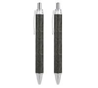 Oudrspo Geography Black Pens Ballpoint Pen Ball Point Pen Smooth Writing Gel Pens Retractable 0.5 Fine Point for School Office Geography Pattern 4 PCS