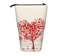 Oudrspo Greece Sunset Print Telescopic Pencil Case Pen Holder Multifunction Standing Pencil Pouch for Women Men