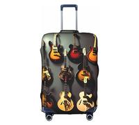 Oudrspo Guitar Collection Print Luggage Cover Washable Suitcase Anti-Scratch Suitcase Cover Protective Cover Fits 18-32 Inch