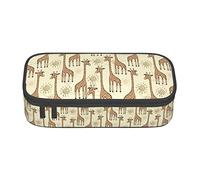 Oudrspo Hand Drawn Giraffes Special Pencil case for Girls Boys, Big Capacity Pencil case Large Pencil Pouch, Students Stationery Pen Bag Pencil Bags with Zipper for School Office Work