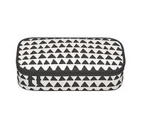 Oudrspo Hand Drawn Triangle Geometry Special Pencil case for Girls Boys, Big Capacity Pencil case Large Pencil Pouch, Students Stationery Pen Bag Pencil Bags with Zipper for School Office Work