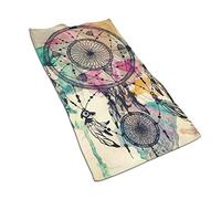 Oudrspo Hand Towel Colorful Dream Catcher Retro Vintage Native American Style Feather Bath Hand Towels Washcloth for Home/Beach/Yoga 27.5 X 15.7 Inches