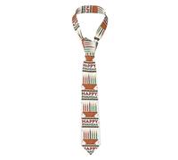 Oudrspo Happy Kwanzaa African Heritage Holiday Ties Neckties Men'S Neck Tie Holiday Necktie Gifts Decor For Wedding Party Date