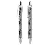 Oudrspo I Love My Pitbull1 Funny Ballpoint Pen Printed Retractable Black Round Barrel Fine Point Pens 0.5mm 1/2/4 Pcs