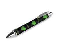 Oudrspo I Love Pickles Funny Ballpoint Pen Printed Retractable Black Round Barrel Fine Point Pens 0.5mm 1/2/4 Pcs