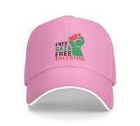 Oudrspo I Stand with Palestine Hat Free Palestine Baseball Cap for Women Men Pink