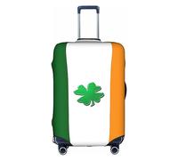 Oudrspo Irish Flag Print Luggage Cover Washable Suitcase Anti-Scratch Suitcase Cover Protective Cover Fits 18-32 Inch