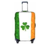 Oudrspo Irish Flag Print Luggage Cover Washable Suitcase Anti-Scratch Suitcase Cover Protective Cover Fits 18-32 Inch