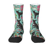 Oudrspo Italian Greyhound Women Men Crew Socks Cushioned Crew Socks Athletic Compression Socks