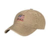 Oudrspo Just A Regular Dad Tryingto Raise Liberals Father's Day Hat Adjustable Men Women Unisex Baseball Cap Washed Cotton Denim Natural