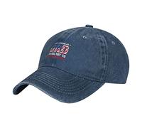 Oudrspo Just A Regular Dad Tryingto Raise Liberals Hat Adjustable Men Women Unisex Baseball Cap Washed Cotton Denim Navy
