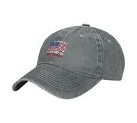 Oudrspo Just A Regular Dad Tryingto Raise Liberals Hat Adjustable Men Women Unisex Baseball Cap Washed Cotton Denim Gray