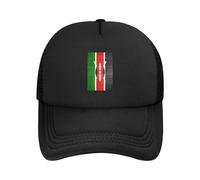 Oudrspo Kenya Flag Stylish Trucker Hat Mesh Baseball Cap for Adults-AdjustableBlack