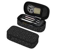 Oudrspo Large Pencil Pen Case for Girls Boys,Multi Slot Large Storage Pencil Pouch Pen Case Organizer for School,Math Equations