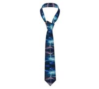 Oudrspo lightning in a flash Printed men's tie - suitable for formal occasions such as weddings, banquets, interviews, etc.