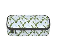 Oudrspo Lilies of The Valley Special Pencil case for Girls Boys, Big Capacity Pencil case Large Pencil Pouch, Students Stationery Pen Bag Pencil Bags with Zipper for School Office Work