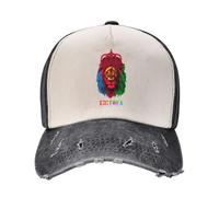 Oudrspo Lion Eritrea Eritrean Flag Hats Vintage Washed Denim Baseball Caps Daddy Hats Trucker Hats Adjustable Unisex Headwear