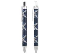 Oudrspo Lion Scottish Flag Retractable Ballpoint Pens Black Gel Ink Pen Smooth Writing for Office Home Work